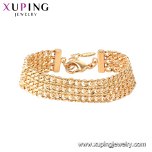 75796 Xuping Modekette Damen Gold 18k vergoldet Armband Schmuck